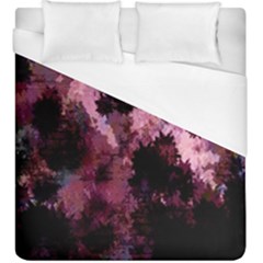 Grunge Purple Abstract Texture Duvet Cover (king Size) by Nexatart