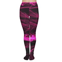 Abstract Pink Smoke On A Black Background Women s Tights by Nexatart