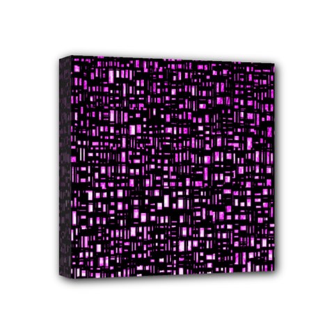 Purple Denim Background Pattern Mini Canvas 4  X 4  by Nexatart