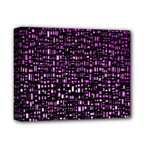 Purple Denim Background Pattern Deluxe Canvas 14  X 11  by Nexatart