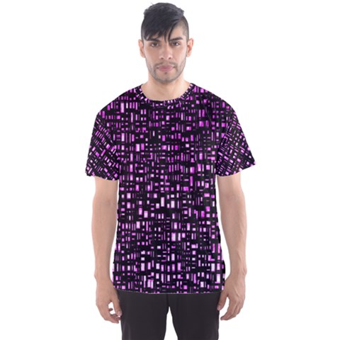 Purple Denim Background Pattern Men s Sport Mesh Tee by Nexatart