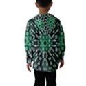 Abstract Green Patterned Wallpaper Background Hooded Wind Breaker (Kids) View2