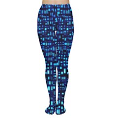 Blue Box Background Pattern Women s Tights by Nexatart