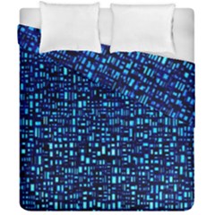 Blue Box Background Pattern Duvet Cover Double Side (california King Size) by Nexatart