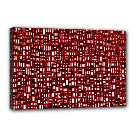 Red Box Background Pattern Canvas 18  X 12  by Nexatart