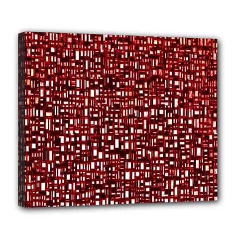 Red Box Background Pattern Deluxe Canvas 24  X 20   by Nexatart