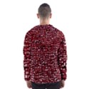 Red Box Background Pattern Hooded Wind Breaker (Men) View2