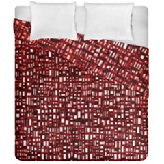 Red Box Background Pattern Duvet Cover Double Side (california King Size) by Nexatart