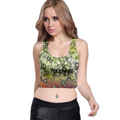 Chaos Background Other Abstract And Chaotic Patterns Racer Back Crop Top by Nexatart