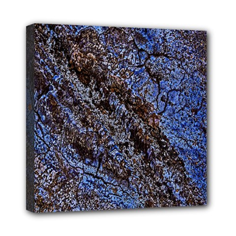 Cracked Mud And Sand Abstract Mini Canvas 8  X 8  by Nexatart