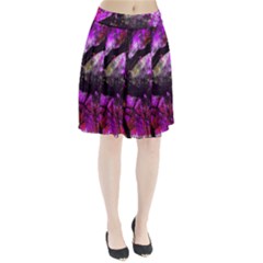 Pink Abstract Tree Pleated Skirt by Nexatart