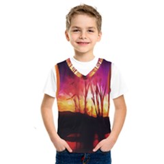 Fall Forest Background Kids  Sportswear