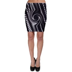 Abstract Background Resembling To Metal Grid Bodycon Skirt by Nexatart