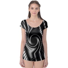 Abstract Background Resembling To Metal Grid Boyleg Leotard  by Nexatart