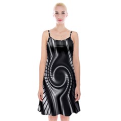 Abstract Background Resembling To Metal Grid Spaghetti Strap Velvet Dress by Nexatart