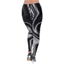 Abstract Background Resembling To Metal Grid Velvet Leggings View2