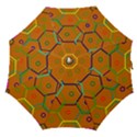 Color Bee Hive Color Bee Hive Pattern Straight Umbrellas View1