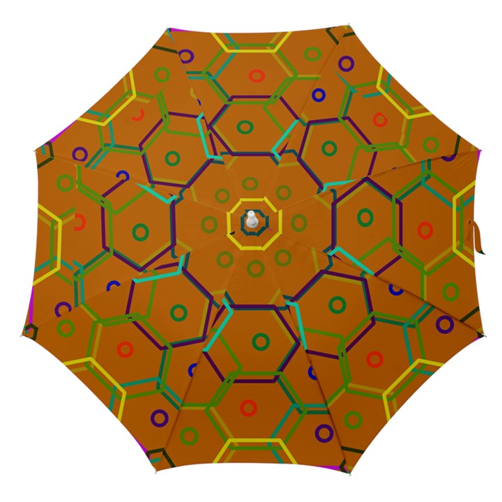 Color Bee Hive Color Bee Hive Pattern Straight Umbrellas