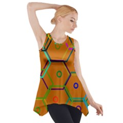 Color Bee Hive Color Bee Hive Pattern Side Drop Tank Tunic by Nexatart