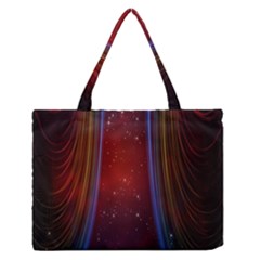 Bright Background With Stars And Air Curtains Medium Zipper Tote Bag by Nexatart