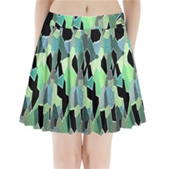 Wallpaper Background With Lighted Pattern Pleated Mini Skirt by Nexatart