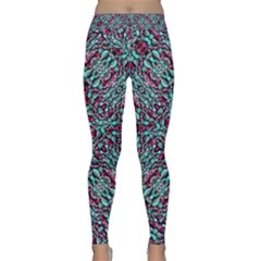 Stylized Texture Luxury Ornate Classic Yoga Leggings by dflcprintsclothing