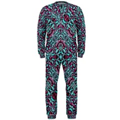 Stylized Texture Luxury Ornate Onepiece Jumpsuit (men)  by dflcprintsclothing