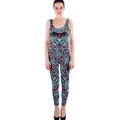 Stylized Texture Luxury Ornate Onepiece Catsuit by dflcprintsclothing