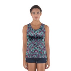 Stylized Texture Luxury Ornate Women s Sport Tank Top  by dflcprintsclothing