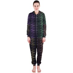 Multicolor Pattern Digital Computer Graphic Hooded Jumpsuit (ladies)  by Nexatart