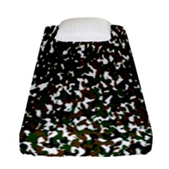 Camouflaged Seamless Pattern Abstract Fitted Sheet (single Size)