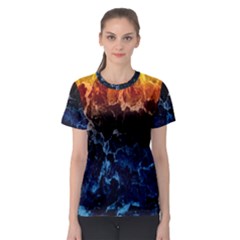 Abstract Background Women s Sport Mesh Tee