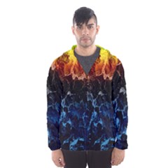 Abstract Background Hooded Wind Breaker (Men)