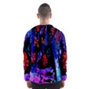 Grunge Abstract In Black Grunge Effect Layered Images Of Texture And Pattern In Pink Black Blue Red Hooded Wind Breaker (Men) View2