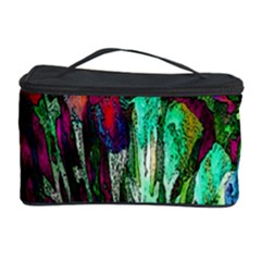 Bright Tropical Background Abstract Background That Has The Shape And Colors Of The Tropics Cosmetic Storage Case by Nexatart