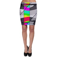 Colors Fadeout Paintwork Abstract Bodycon Skirt by Nexatart