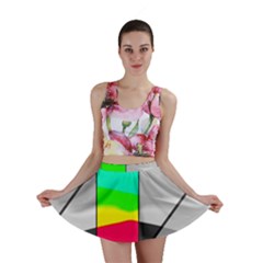 Colors Fadeout Paintwork Abstract Mini Skirt by Nexatart