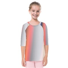 Digitally Created Abstract Colour Blur Background Kids  Quarter Sleeve Raglan Tee