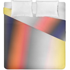 Digitally Created Abstract Colour Blur Background Duvet Cover Double Side (king Size) by Nexatart