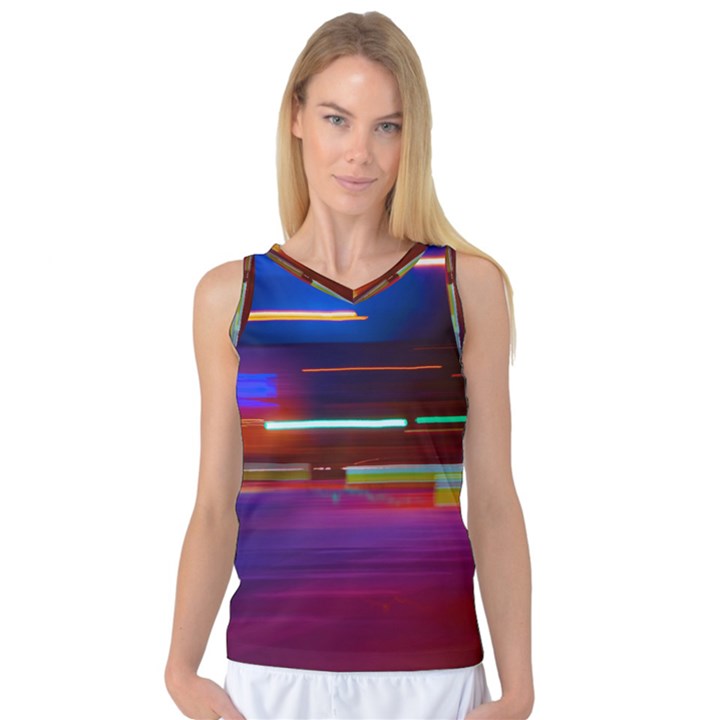 Abstract Background Pictures Women s Basketball Tank Top