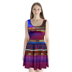 Abstract Background Pictures Split Back Mini Dress  by Nexatart