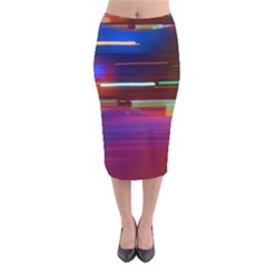 Abstract Background Pictures Velvet Midi Pencil Skirt by Nexatart