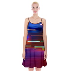 Abstract Background Pictures Spaghetti Strap Velvet Dress by Nexatart