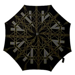 Simple Art Deco Style Art Pattern Hook Handle Umbrellas (large) by Nexatart