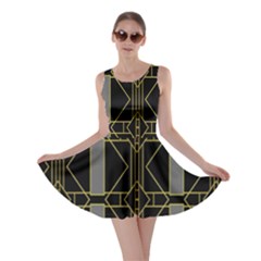 Simple Art Deco Style Art Pattern Skater Dress by Nexatart