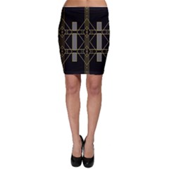 Simple Art Deco Style Art Pattern Bodycon Skirt by Nexatart