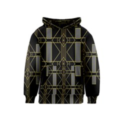 Simple Art Deco Style Art Pattern Kids  Pullover Hoodie by Nexatart