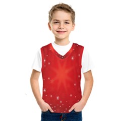 Red Holiday Background Red Abstract With Star Kids  Sportswear