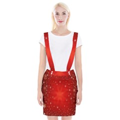 Red Holiday Background Red Abstract With Star Suspender Skirt