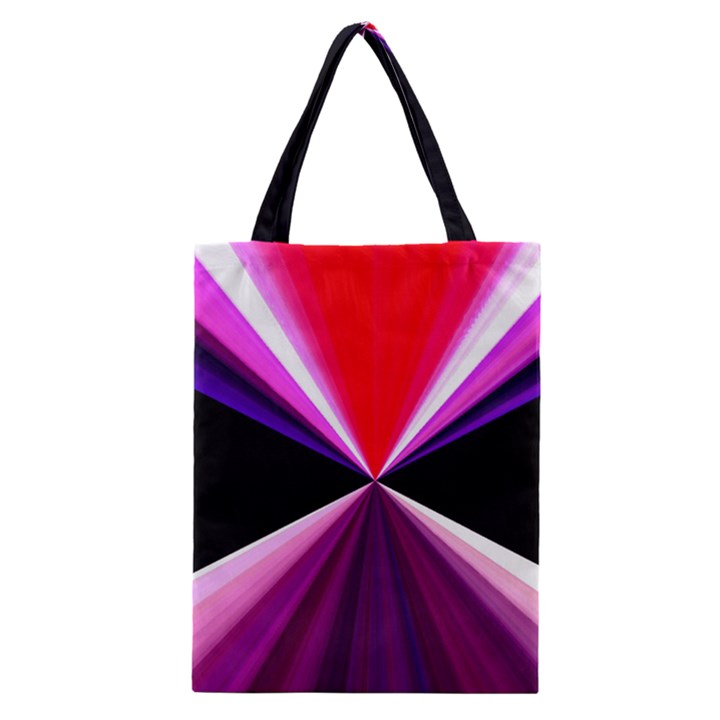 Red And Purple Triangles Abstract Pattern Background Classic Tote Bag